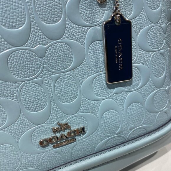 Coach F55450 Mini Sierra Satchel in Signature Debossed Patent Leather - Picture 6 of 7